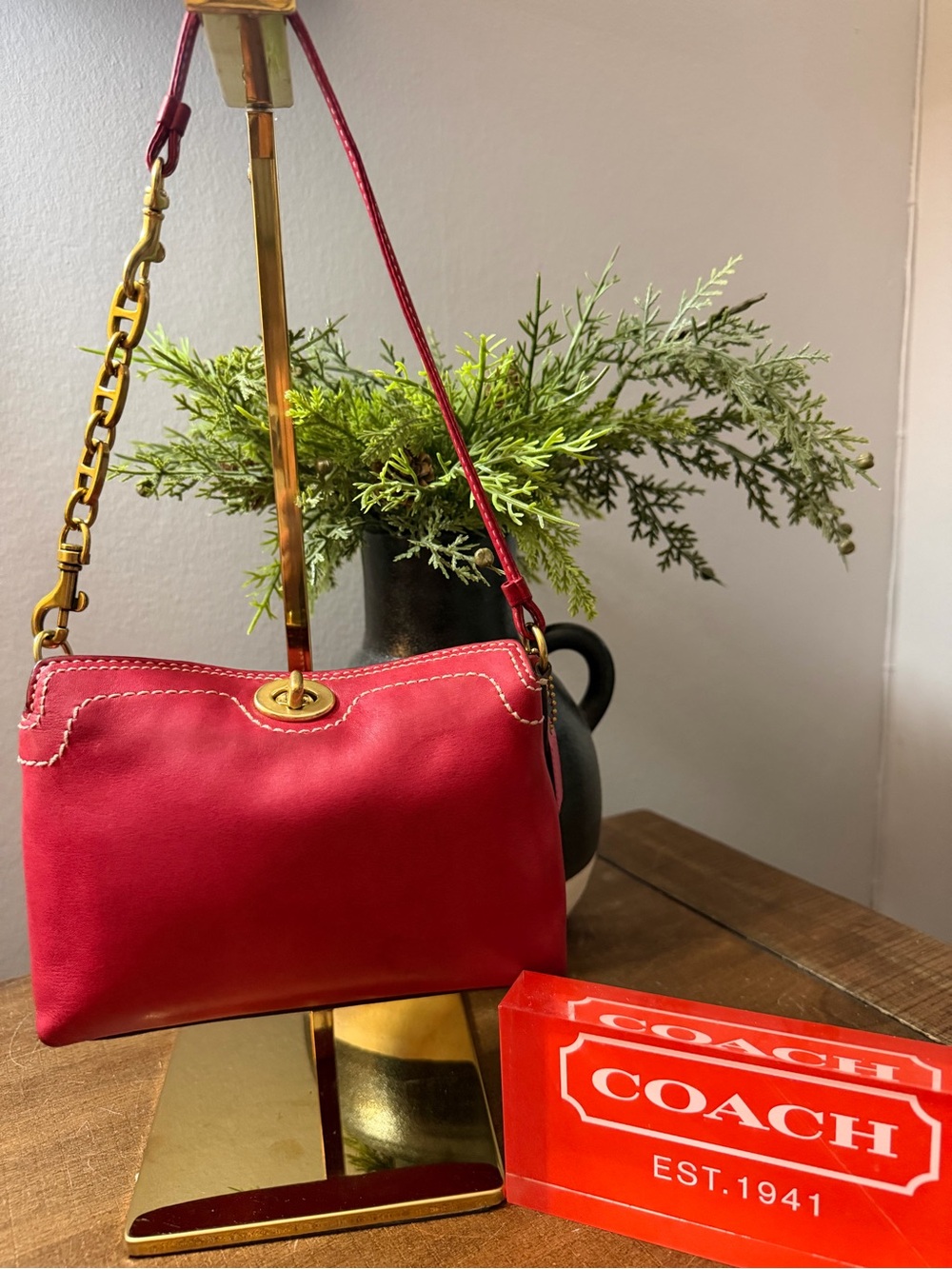 Coach Y2K Turnlock Wristlet